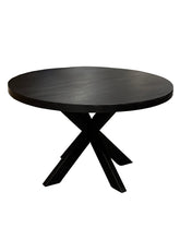 Ronde Eettafel Zwart Mangohout 140cm